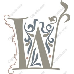 Ornate Letter W