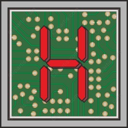 Tech Circuit Board 'H'