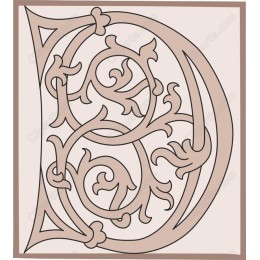 Ornate Letter D