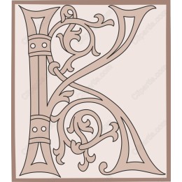 Ornate Letter 'K'