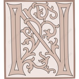 Ornate Letter N