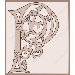 Ornate Letter P