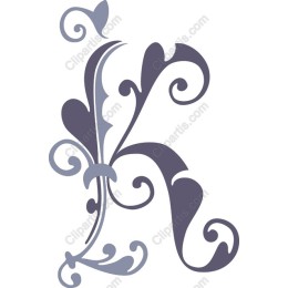 Elegantly Decorative Letter K