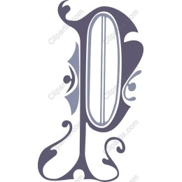 Elegant Ornamental Letter 'P'