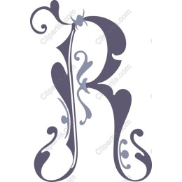 Elegant Ornate Letter R
