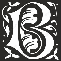 Floral Letter B