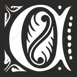 Elegant Floral Letter O