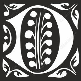 Floral Monogram O