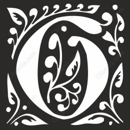 Ornate Floral Letter G