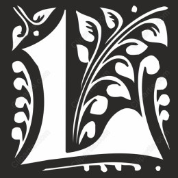 Floral Letter L