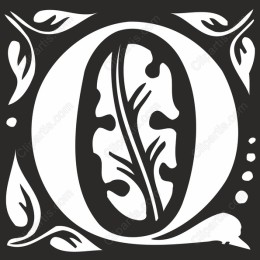 Floral Letter O