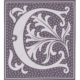 Floral Letter 'C'