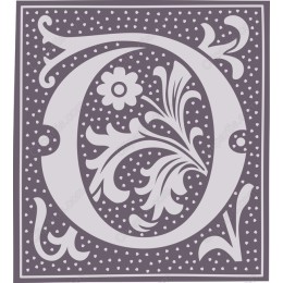 Elegantly Ornate Floral Letter O