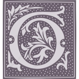 Floral Monogram O