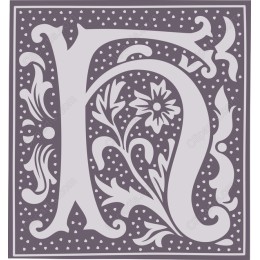Floral Initial F