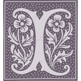 Floral Letter X