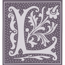 Elegant Floral Letter “L”