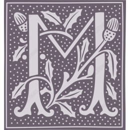 Elegant Holiday Letter M