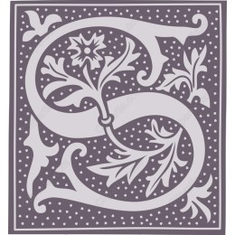 Floral S Initial