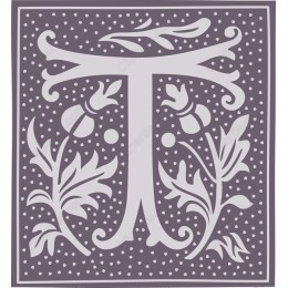 Elegant Floral Letter T