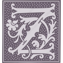 Ornate Floral Letter Z
