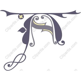 Elegant Ornamental Letter A