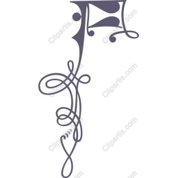 Flourish Letter F