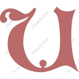 Elegant Letter U