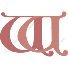 Elegant Stylized 'W'