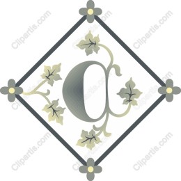 Elegant Ivy-Embellished Letter O