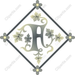 Elegant Floral Monogram A