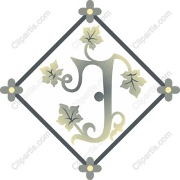 Elegant Leaf Monogram F