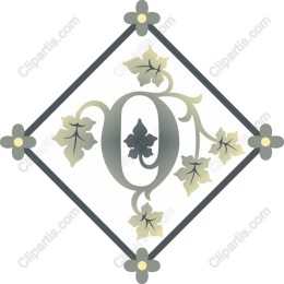 Elegant Ivy Letter 'O'
