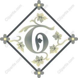 Vintage Floral G Letter