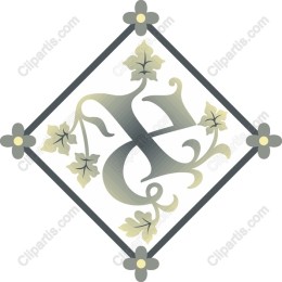 Elegant Floral Monogram H with Ivy