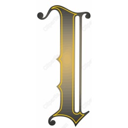 Illuminated Ornate Letter I