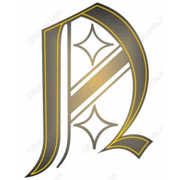 Elegant 'P' Monogram Drawing