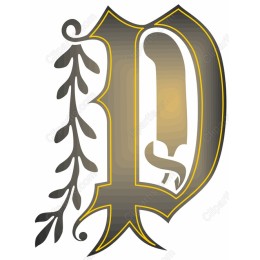 Stylized Letter D Elegant