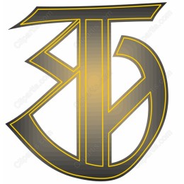 Stylized Gray and Gold