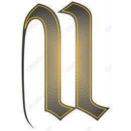 Bold Stylized Letter N