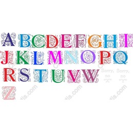 Ornate Floral Alphabet (A-Z)