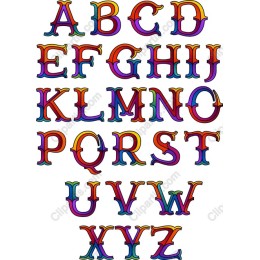 Retro Alphabet Set
