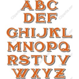 Charming Retro Alphabet Set