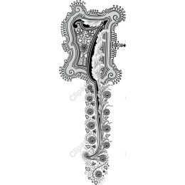 Ornate Floral Initial 'J'