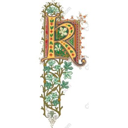 Floral Letter K