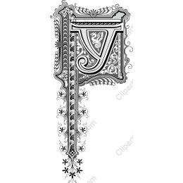Ornate Letter P