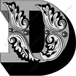 Elegant Ornate Letter D