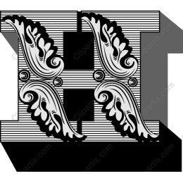 Ornate Letter H