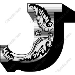Floral Letter J