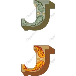 Ornate Letter J